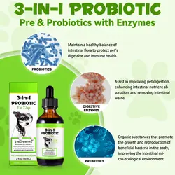 قطره مکمل سگ پروبیوتیک اویمال Oimmal Probiotic 3 in 1