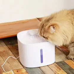 آبخوری اتوماتیک سفید رنگ چراغ دار ۳ لیتری pet water fountain