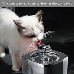 آبخوری اتوماتیک بدنه شفاف مشکی ۲ لیتری pet water fountain