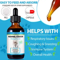 قطره مکمل گربه درمان سرماخوردگی (کنل کاف) اویمال Oimmal Kennel Cough