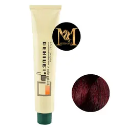 رنگ مو جنيوس شماره 5.66 حجم 100 ميلي ليتر رنگ قهوه اي قرمز سير روشن