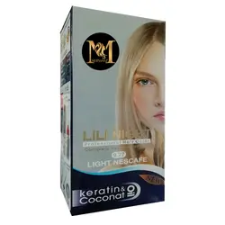 كيت رنگ مو لي لي نايت شماره 9.77 حجم 120 ميلي ليتر رنگ نسكافه اي روشن