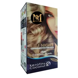 كيت رنگ مو لي لي نايت شماره 9.12 حجم 120 ميلي ليتر رنگ دودي مرواريدي