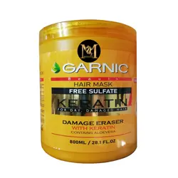 ماسك مو كراتينه گارنيك مدل Damage Eraser حجم 800 ميلي ليتر