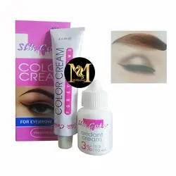 کیت رنگ ابرو سلیک کالر شماره 8.65 حجم 20 میلی لیتر رنگ بلوند تنباكويي روشن