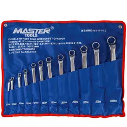 مجموعه اچار دوسررینگی12عددی 6تا32 MASTERTOOLS