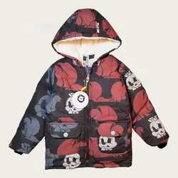 کاپشن تو خز طرح کارتونی