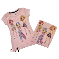 تی شرت نخی ترک طرح عروسکی و پولک دوزی شده