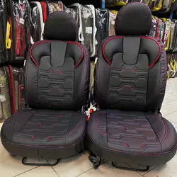 روکش صندلی تمام چرم دنا و دنا پلاس طرح VIP + ارسال رایگان (15719)