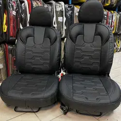 روکش صندلی تمام چرم دنا و دنا پلاس طرح VIP + ارسال رایگان (15719)