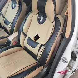 روکش صندلی تمام چرم پژو 405 قدیم طرح خلبانی + ارسال رایگان (13112)