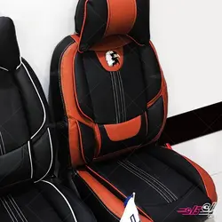 روکش صندلی تمام چرم سمند، سورن و سورن پلاس طرح خلبانی (20642)