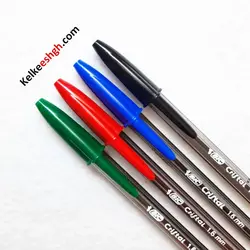 خودکار بیک کریستال لارج 1.6mm - بسته های 4 رنگ (کد 083)