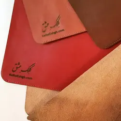 چرم طبیعی خوشنویسی کلک عشق (پاکتی دو رو چرم)