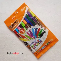 خودکار بیک کریستال لارج 1.6mm - بسته های 10 رنگ (کد 072)