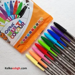 خودکار بیک کریستال لارج 1.6mm - بسته های 10 رنگ (کد 072)