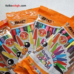 خودکار بیک کریستال لارج 1.6mm - بسته های 10 رنگ (کد 072)