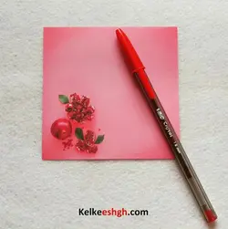 کاغذهای مخصوص خوشنویسی خودکاری - طرح مربعی زمستانی