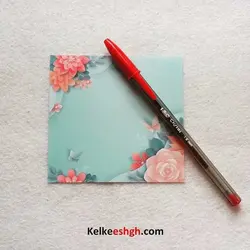 کاغذهای مخصوص خوشنویسی خودکاری - طرح مربعی زمستانی