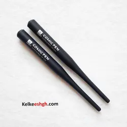 دسته قلم فلزی مخصوص خوشنویسی لاتین با ۴ نوک فلزی مختلف (کد 209)