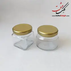 دوات شیشه‌ای خارجی 30 میلی‌لیتر درب طلایی