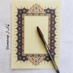 کاغذ A5 مخصوص خوشنویسی خودکاری