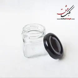 دوات شیشه‌ای خارجی 30 میلی‌لیتر درب مشکی (سطح مقطع مربعی)