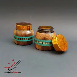 دوات خاتم و سنگ فیروزه درب طلایی