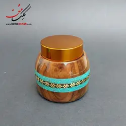دوات خاتم و سنگ فیروزه درب طلایی