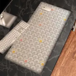 موس پد طرح پترن پولک های زیبای خاکستری