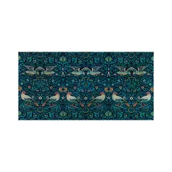 موس پد طرح پترن گل و مرغ سبز