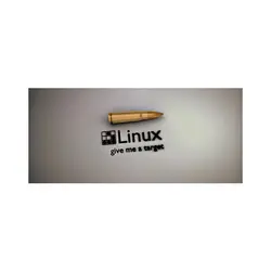 موس پد مدل آرم لینوکس و گلوله