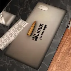 موس پد مدل آرم لینوکس و گلوله