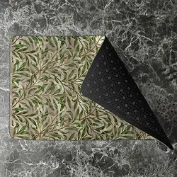 پادری طرح گل مدل شاخه برگ سبز