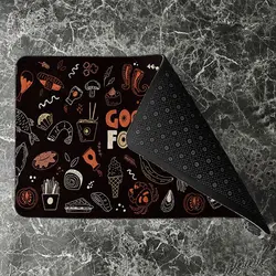 پادری آشپزخانه مدل گرافیکی غذای خوب