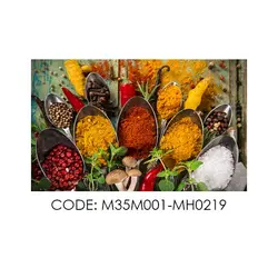 پادری آشپزخانه مدل قاشق های پر از ادویه