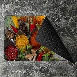 پادری آشپزخانه مدل قاشق های پر از ادویه