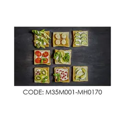 پادری آشپزخانه مدل لقمه های متنوع صبحانه