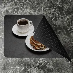 پادری آشپزخانه مدل فنجان قهوه و کیک تمشک