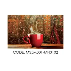پادری آشپزخانه مدل کاپ قرمز چای داغ