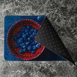 پادری آشپزخانه مدل ظرف قرمز تمشک آبی