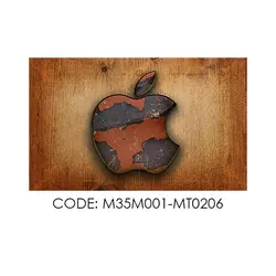 پادری نوجوان مدل آرم اپل فلزی زنگ زده