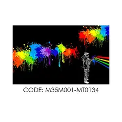 پادری نوجوان مدل اسپری رنگ رنگین کمانی