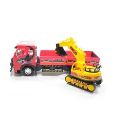 ماشین بازی کامیون حمل بیل مکانیکی برند درج