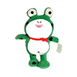 عروسک قورباغه نانو دستمال به گردن 35 سانتی