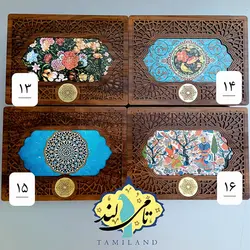 جعبه تنقلات چوبی 6 خانه ی ققنوس