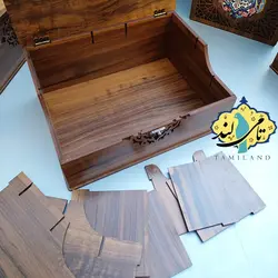 جعبه تنقلات چوبی 6 خانه ی ققنوس