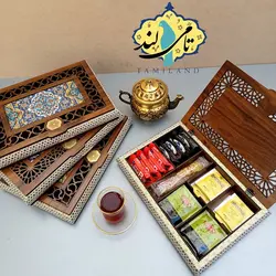 جعبه تنقلات 7 خانه خاتم لوکس
