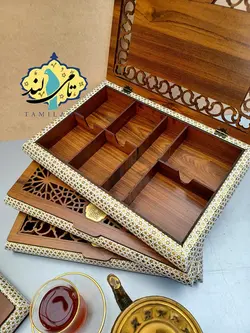 جعبه تنقلات 7 خانه خاتم لوکس