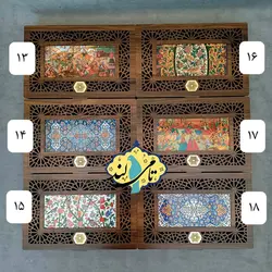 جعبه تنقلات چوبی 5 خانه ی ققنوس